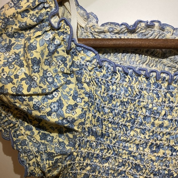 LORD & TAYLOR Ruched Floral Slim Top - Picture 3 of 4